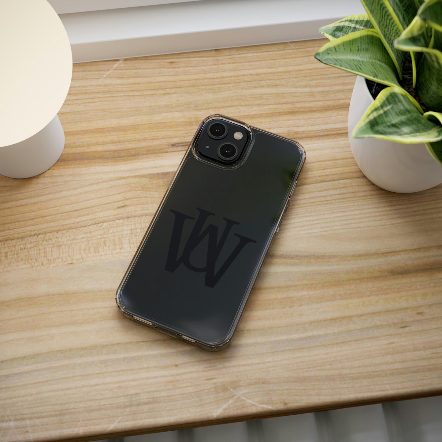 WAKE UP Phone Case (CLEAR BLACK)