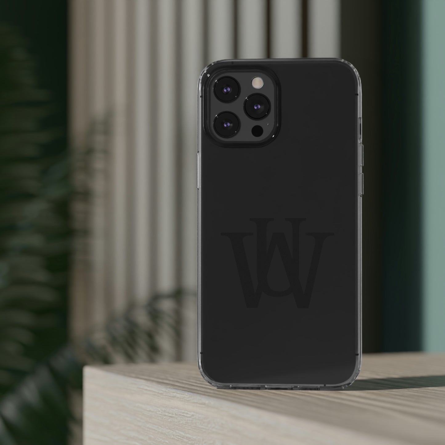 WAKE UP Phone Case (CLEAR BLACK)