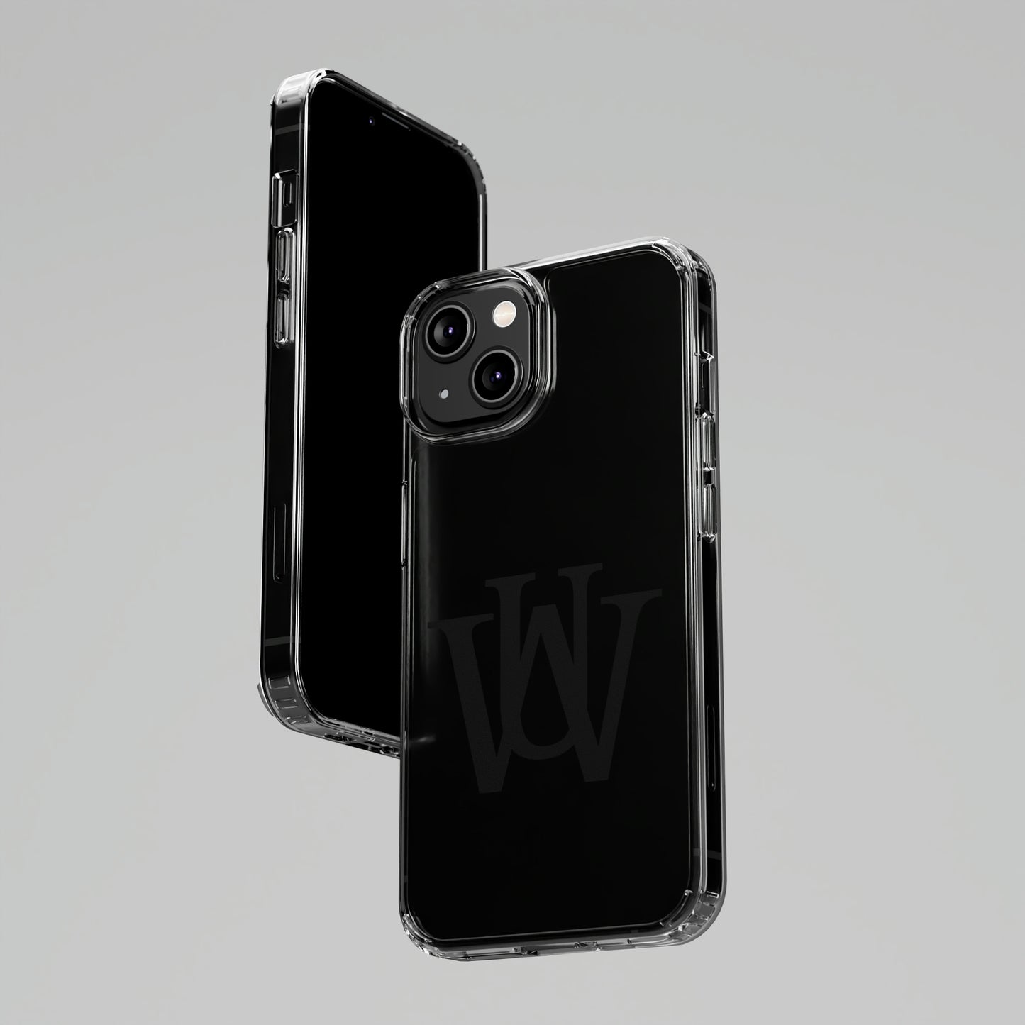 WAKE UP Phone Case (CLEAR BLACK)