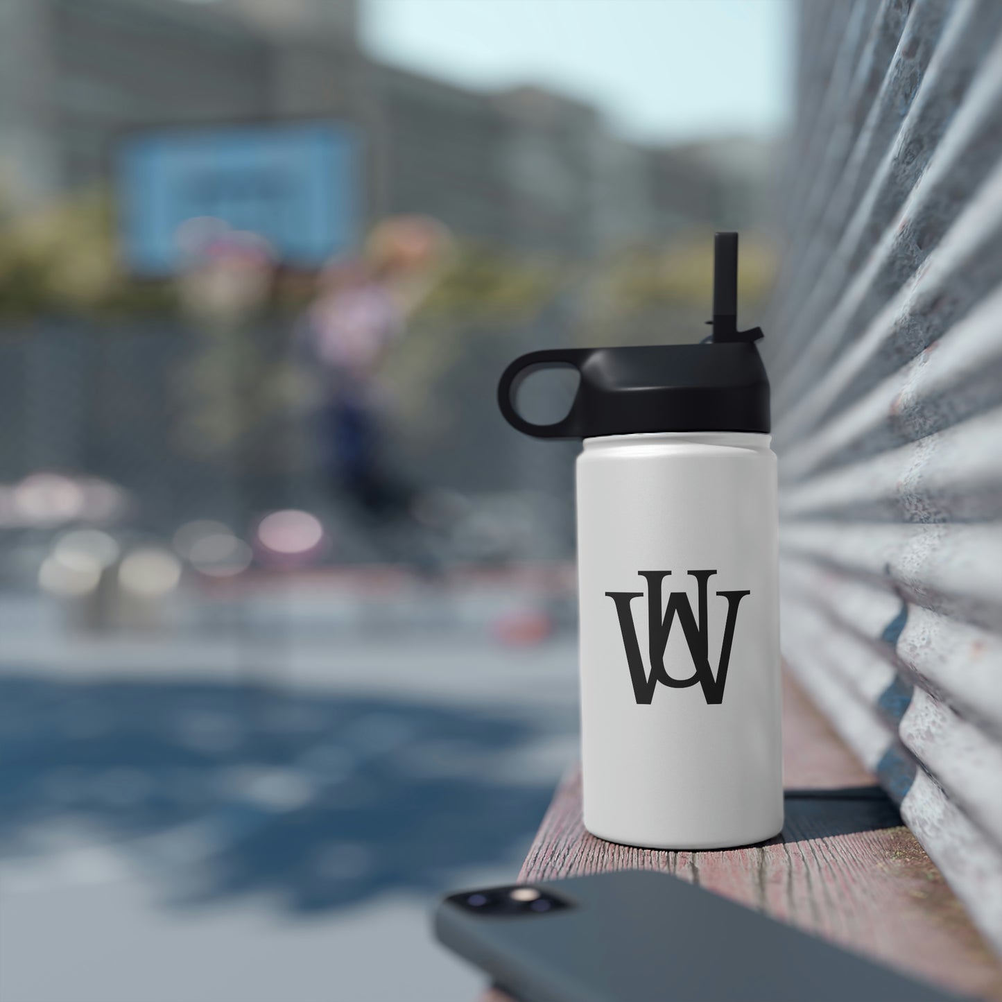 WAKE UP Stainless Steel Water Bottle