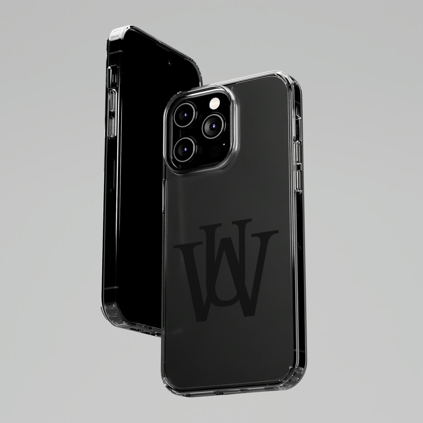 WAKE UP Phone Case (CLEAR BLACK)
