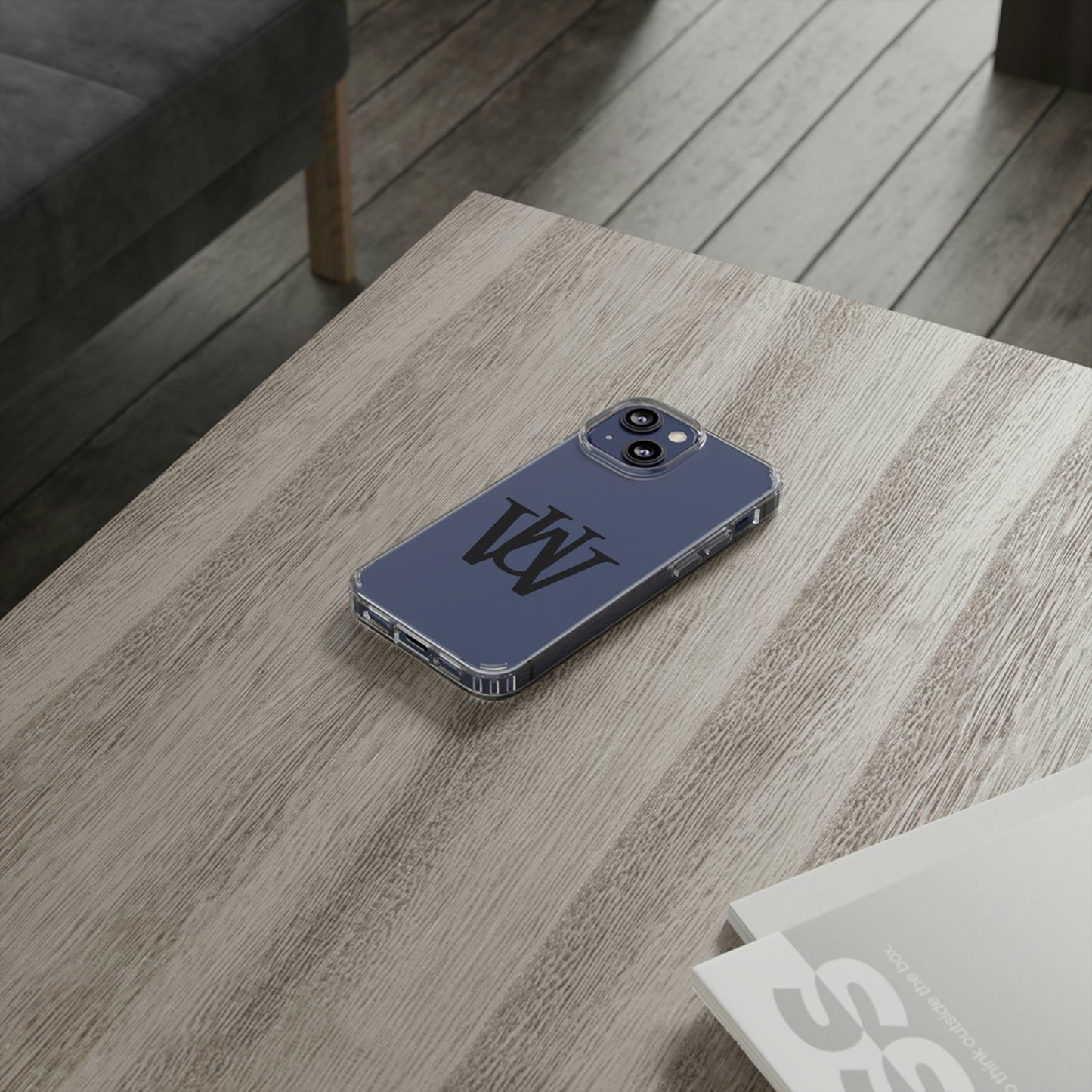 WAKE UP Phone Case (CLEAR BLACK)