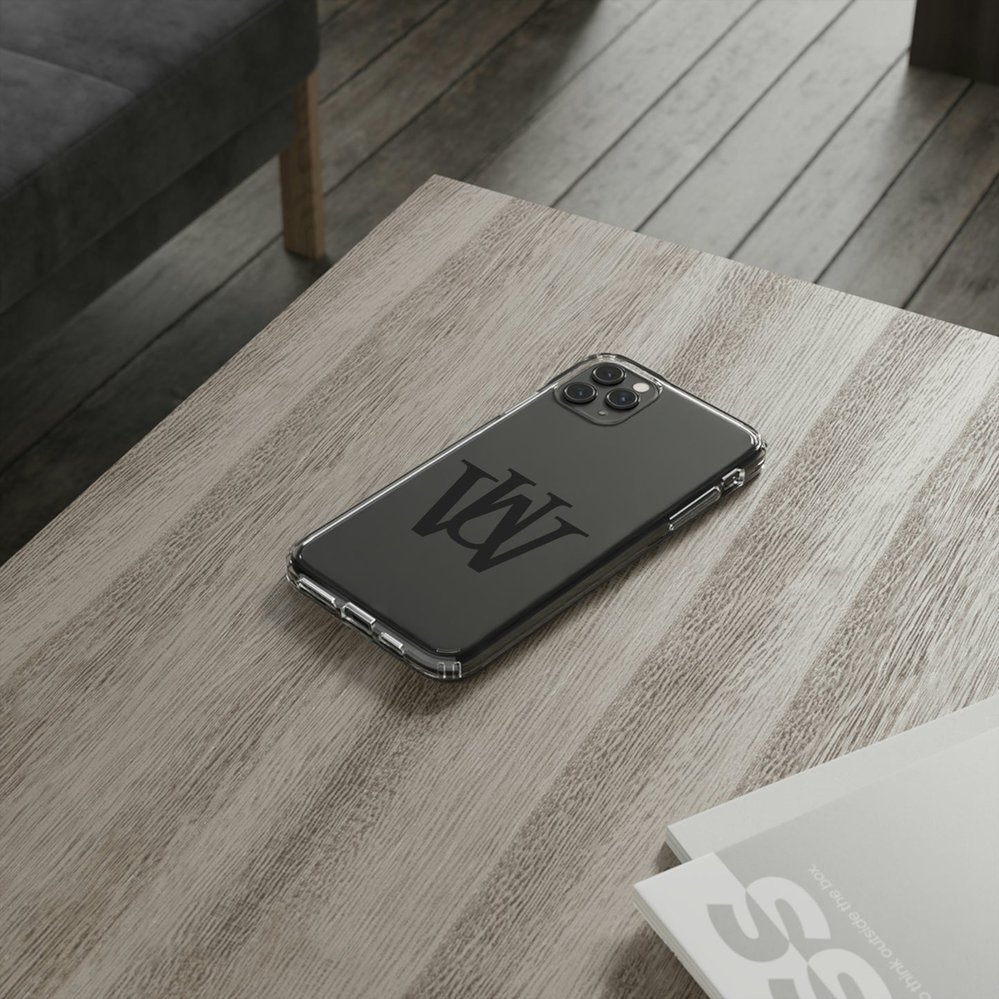 WAKE UP Phone Case (CLEAR BLACK)