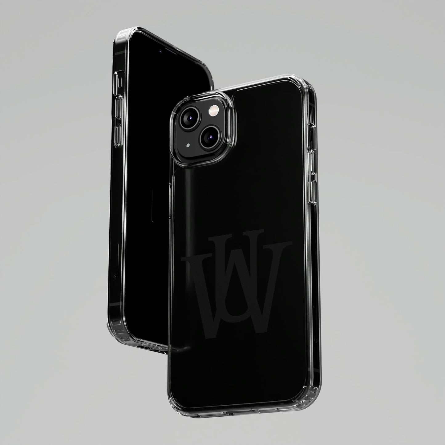 WAKE UP Phone Case (CLEAR BLACK)
