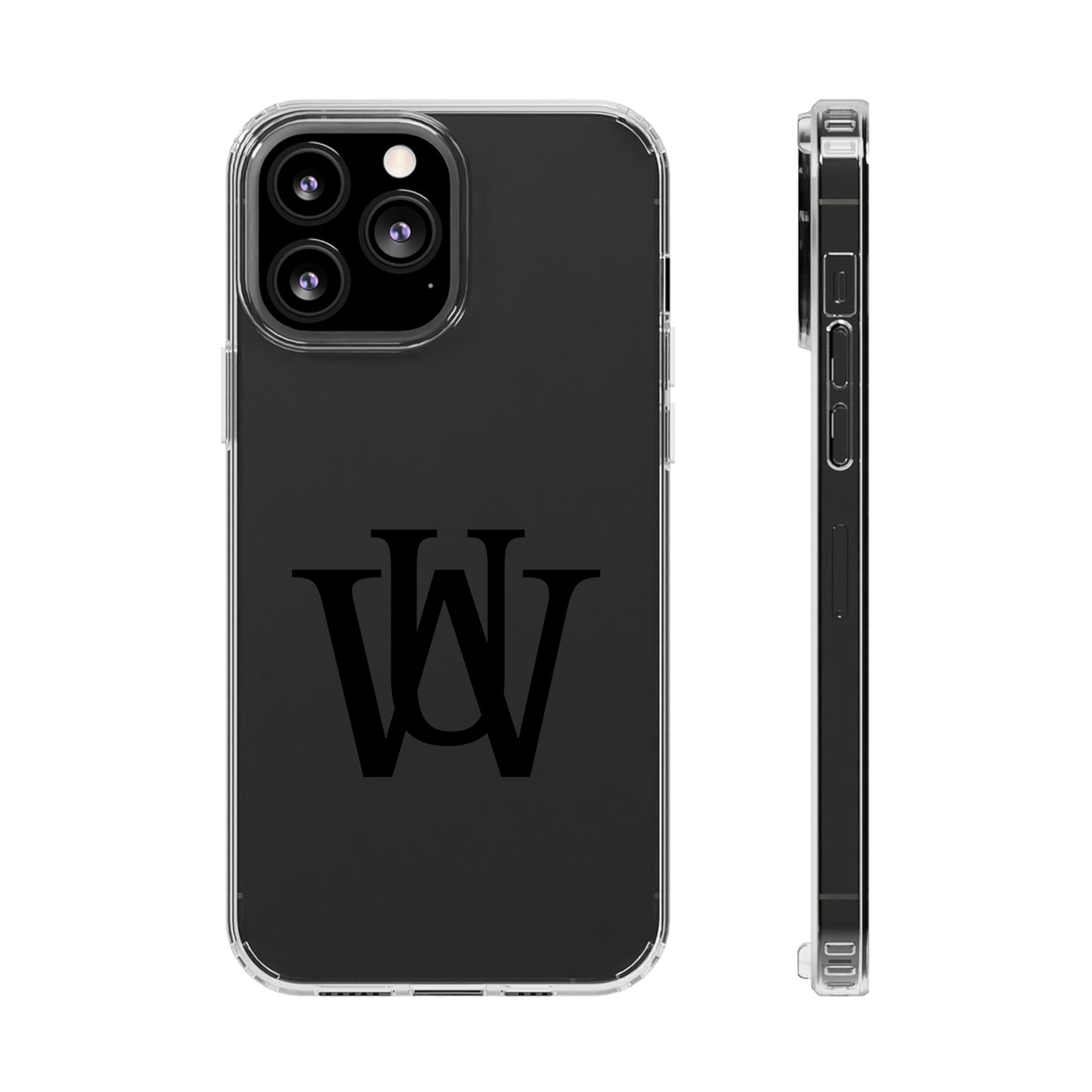 WAKE UP Phone Case (CLEAR BLACK)