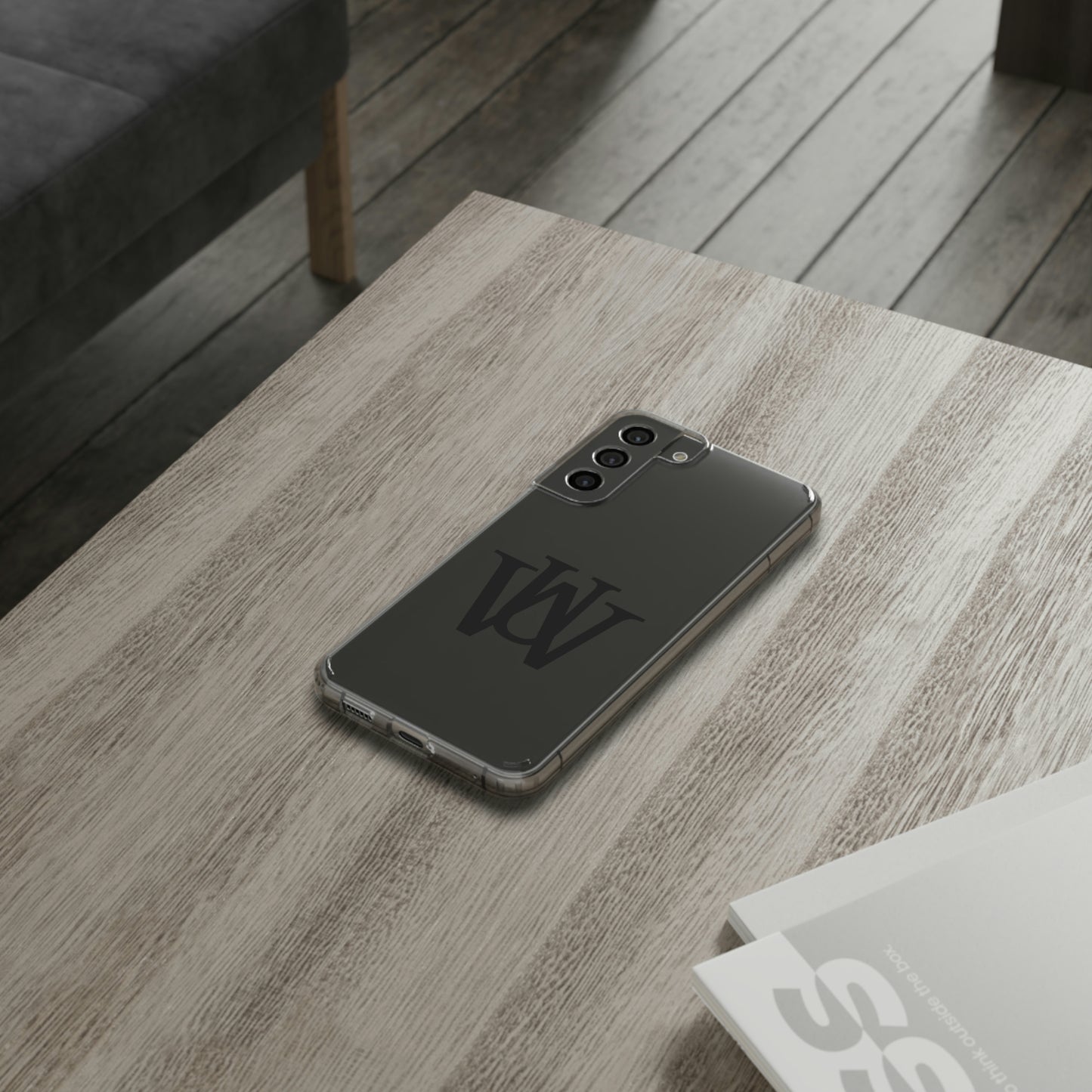 WAKE UP Phone Case (CLEAR BLACK)
