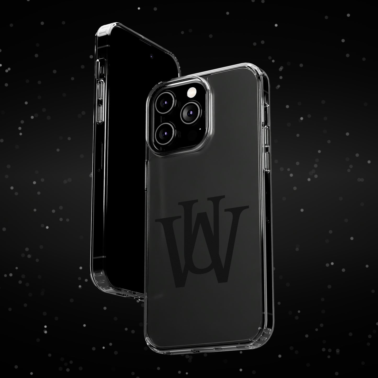 WAKE UP Phone Case (CLEAR BLACK)