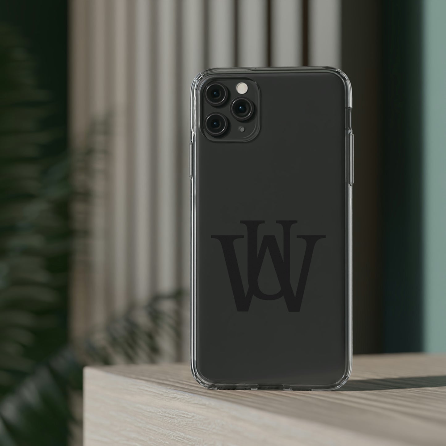 WAKE UP Phone Case (CLEAR BLACK)