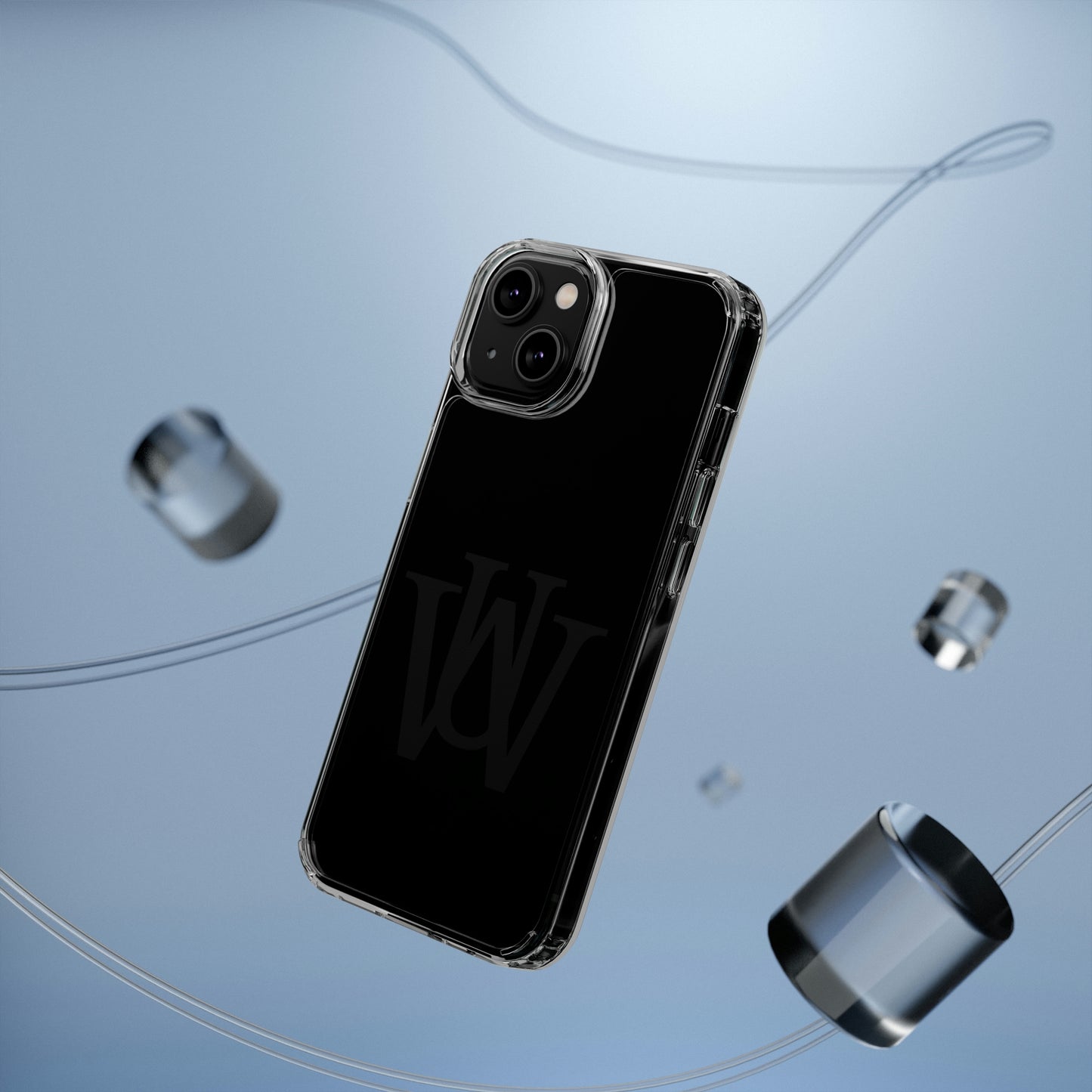 WAKE UP Phone Case (CLEAR BLACK)