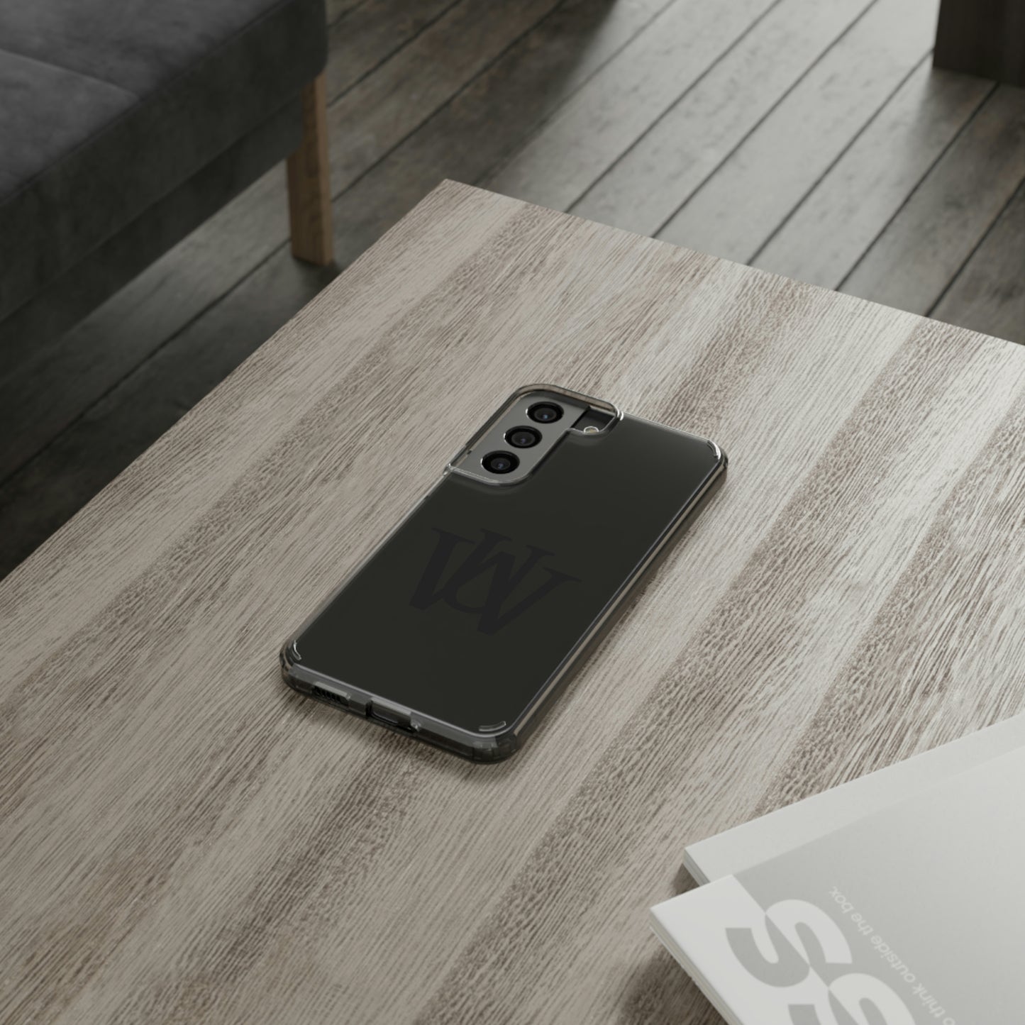 WAKE UP Phone Case (CLEAR BLACK)
