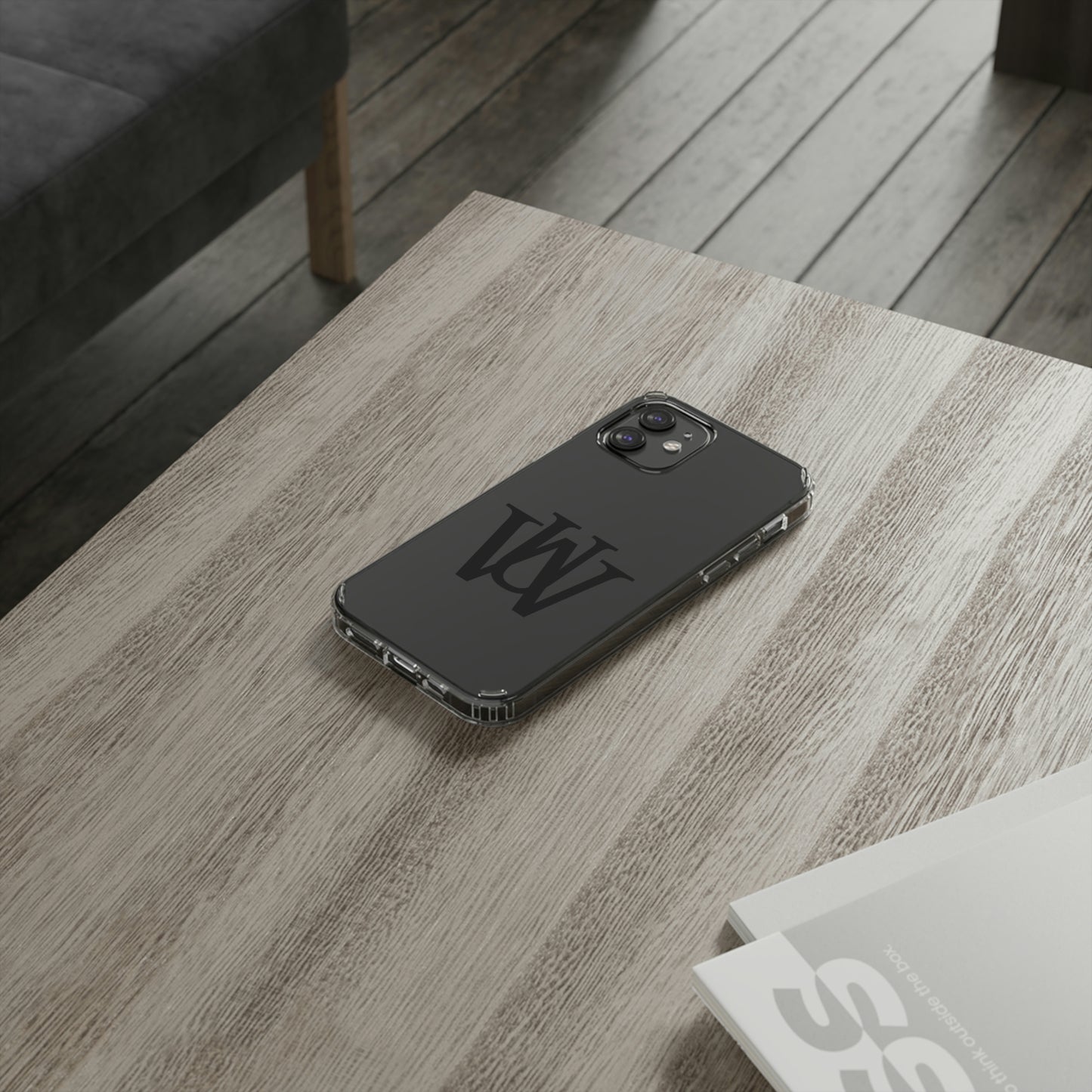WAKE UP Phone Case (CLEAR BLACK)