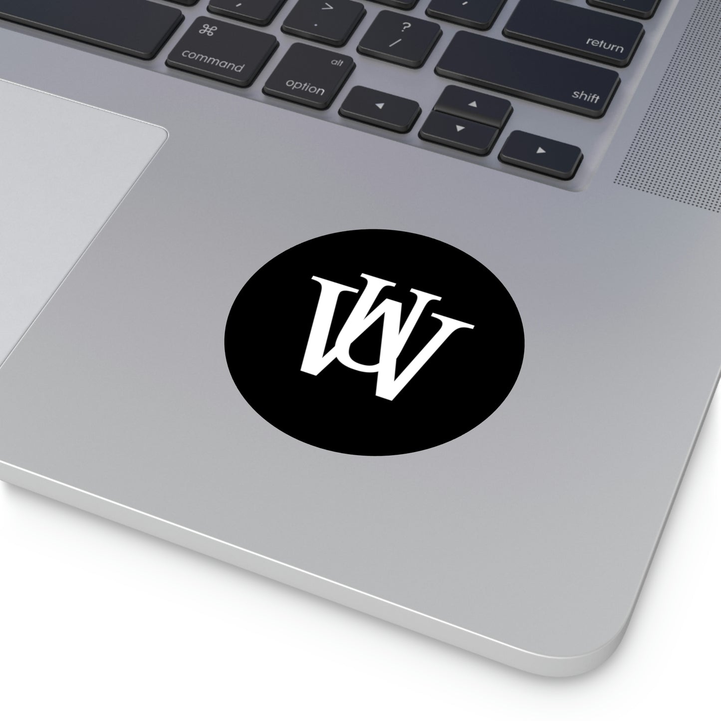 WAKE UP Round Vinyl Stickers (BLACK)
