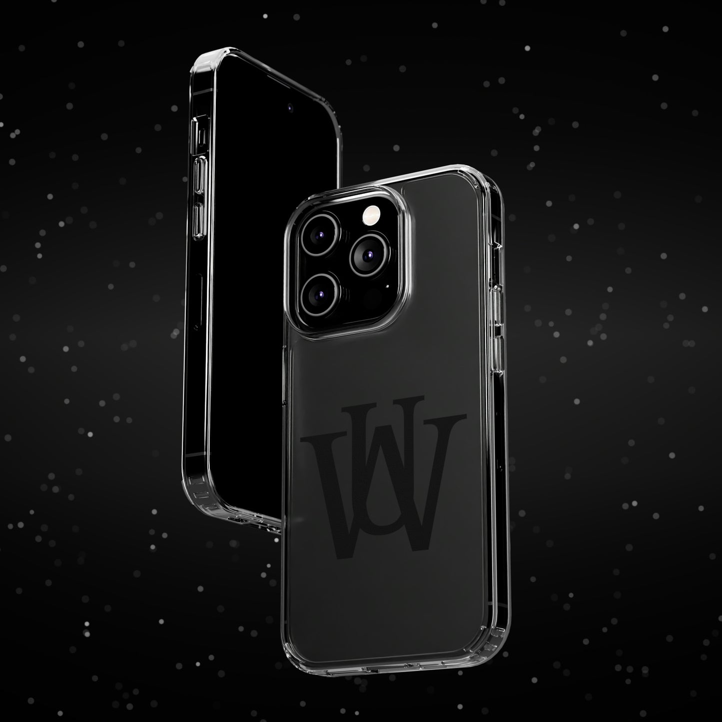 WAKE UP Phone Case (CLEAR BLACK)