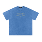 WAKE UP Snow Washed Oversized Cotton T-Shirt