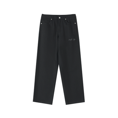 WAKE UP Heavyweight Cotton Straight-Leg Pants