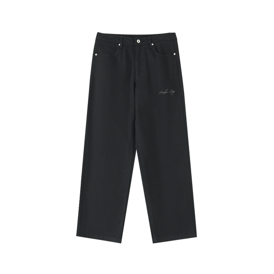 WAKE UP Heavyweight Cotton Straight-Leg Pants