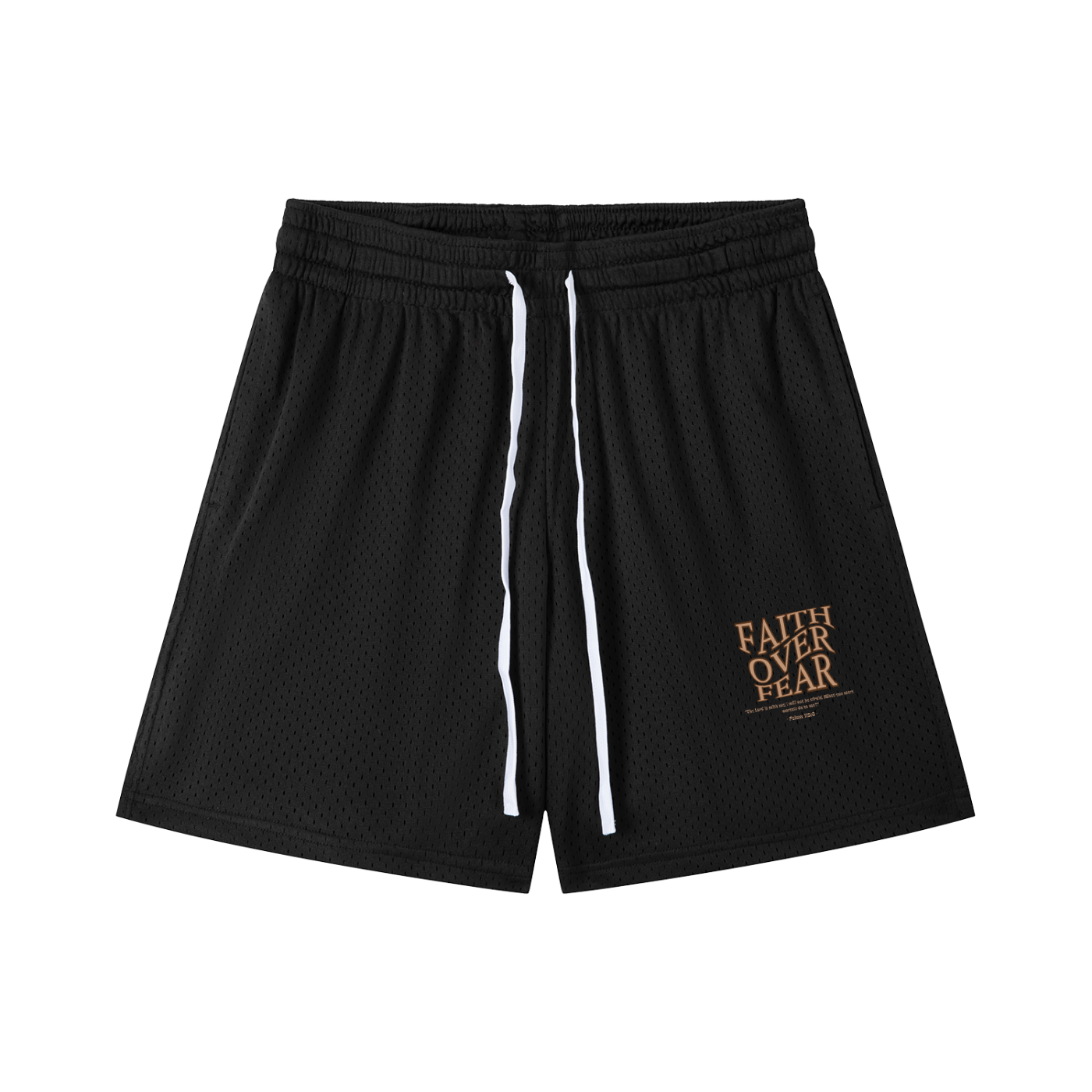 WAKE UP Faith Over Fear Mesh Shorts