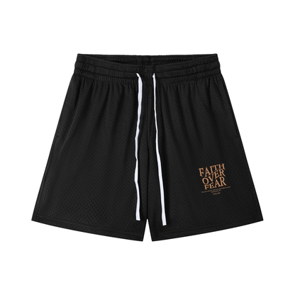 WAKE UP Faith Over Fear Mesh Shorts