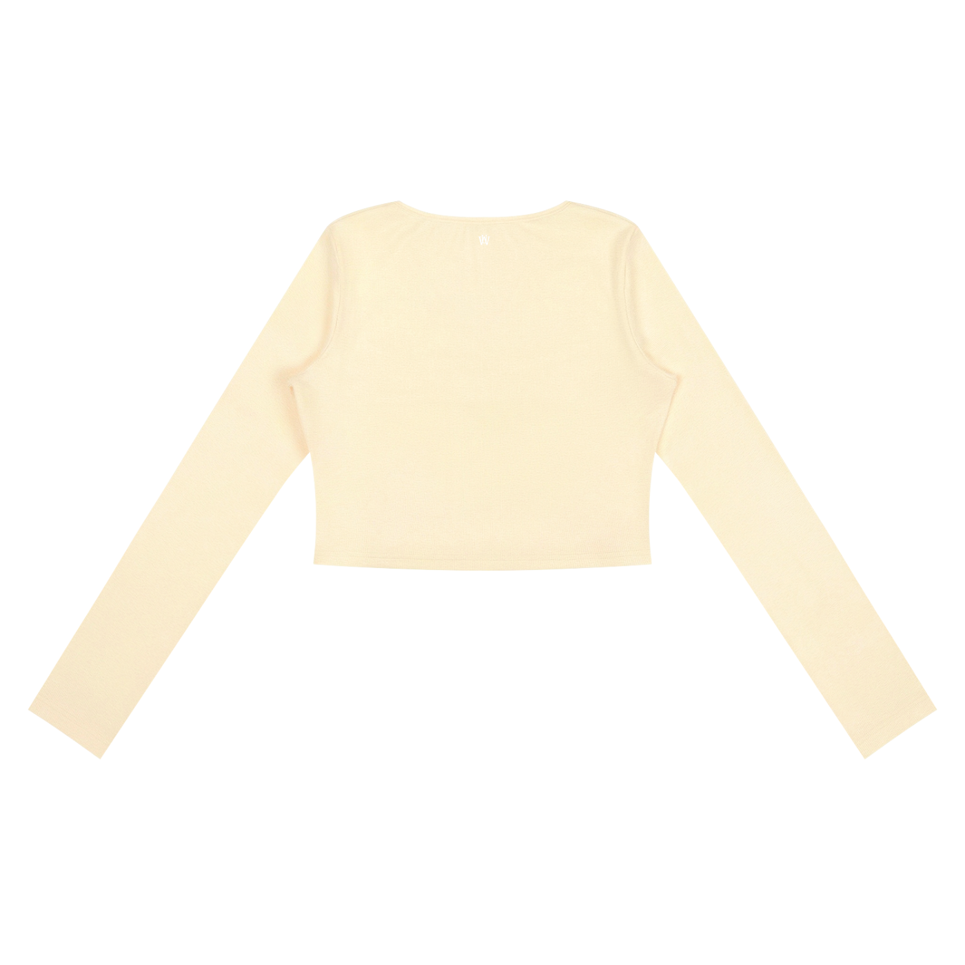 WAKE UP Women's Ruched Long Sleeve Crop T-Shirt