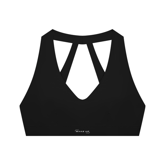 WAKE UP Women's Cropped Sports Bra