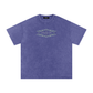 WAKE UP Snow Washed Oversized Cotton T-Shirt