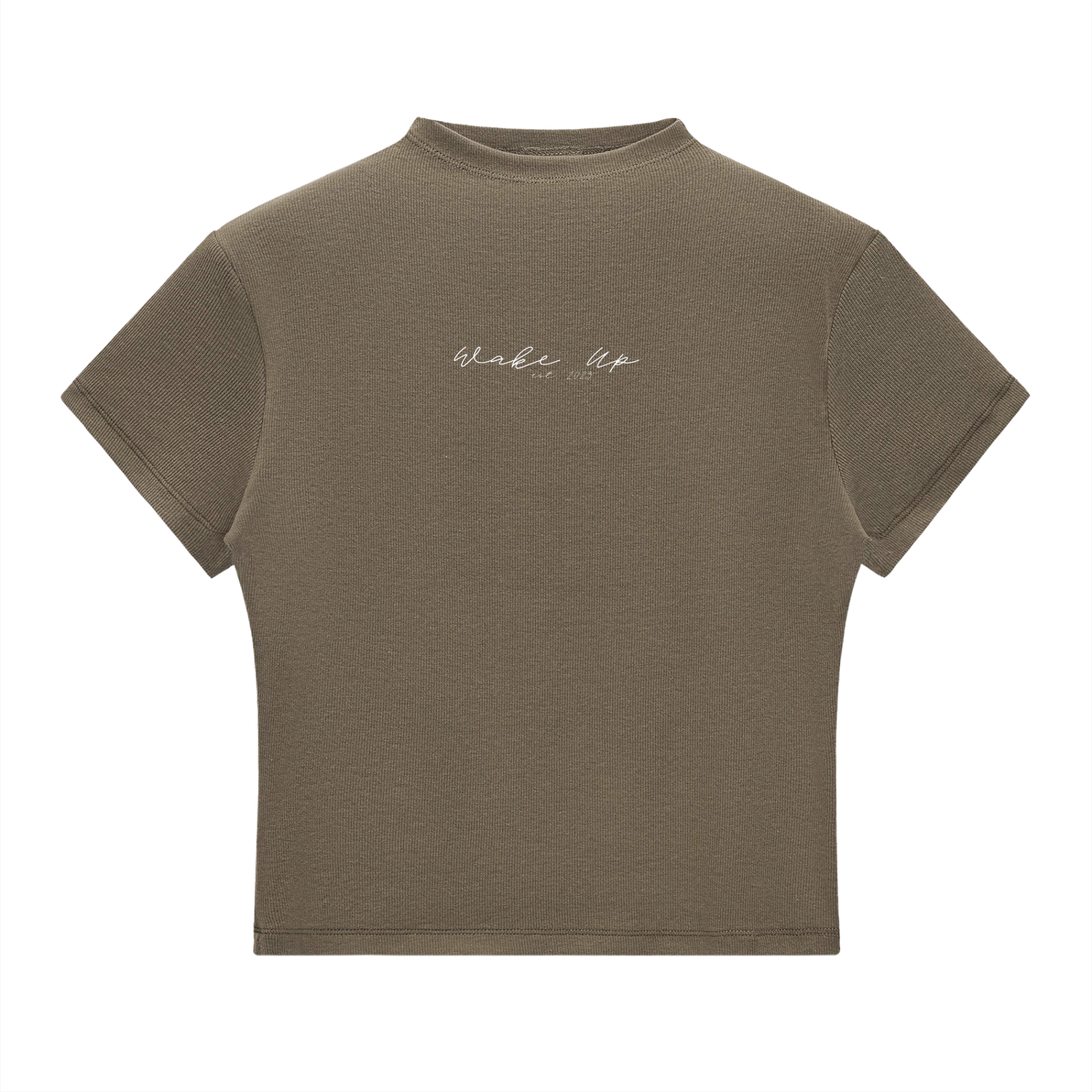 WAKE UP Essential Slim Fit Mock Neck T-Shirt
