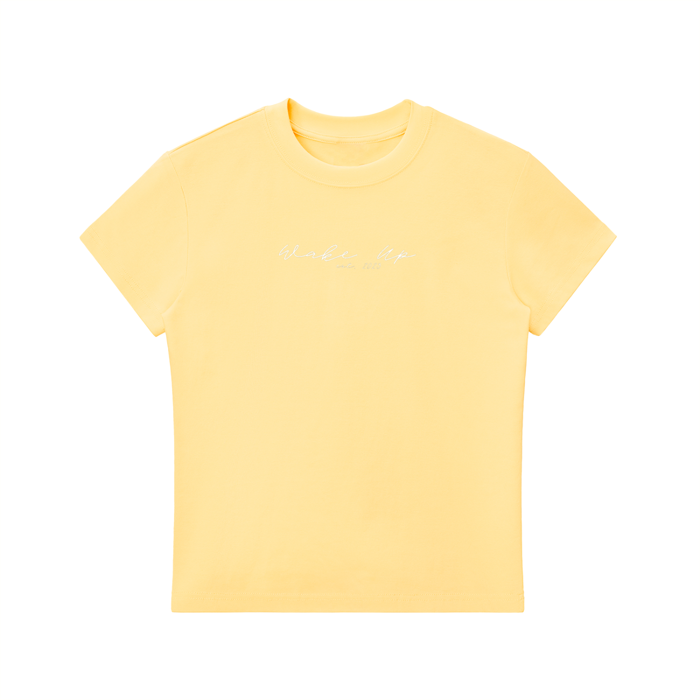 WAKE UP Essential Bodycon Crewneck T-Shirt