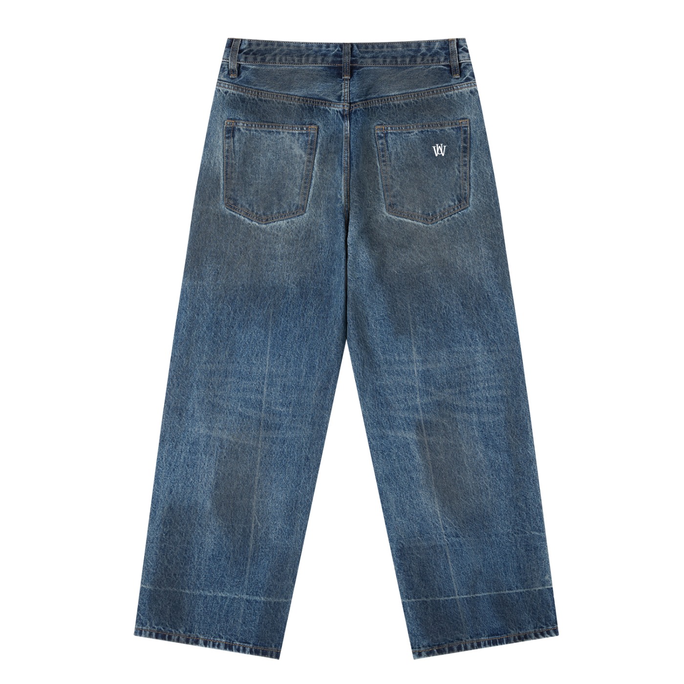 WAKE UP Vintage Wash Baggy Denim Jeans