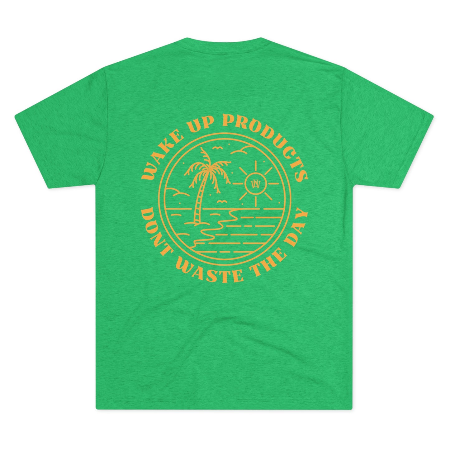 WAKE UP Summer Sun Beach Tri-Blend Tee