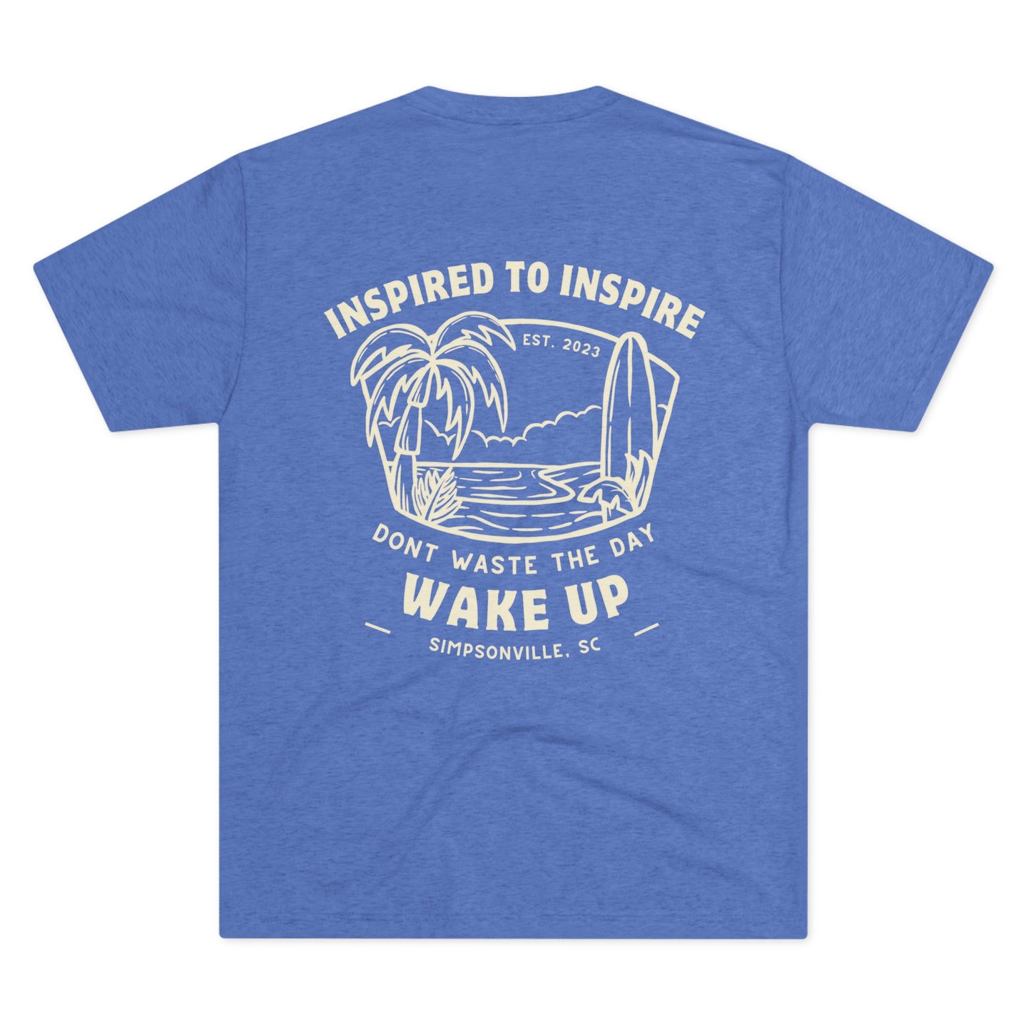 WAKE UP Summer Inspired to Inspire Tri-Blend Tee