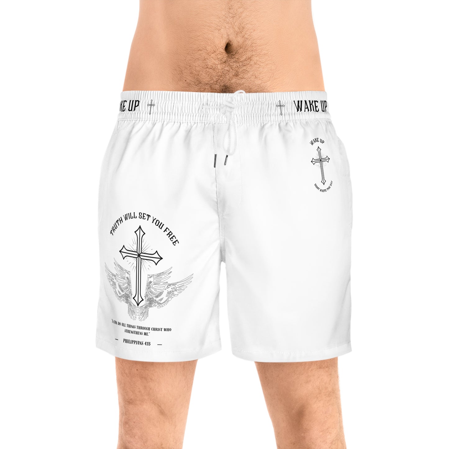 WAKE UP T.W.S.Y.F. Remastered Shorts (WHITE)