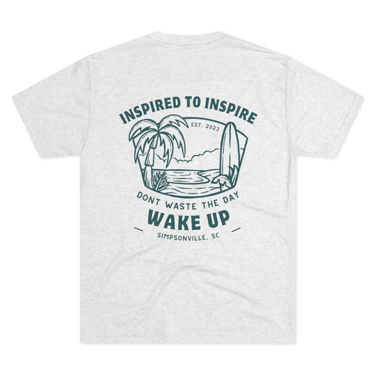 WAKE UP Summer Inspired to Inspire Tri-Blend Tee