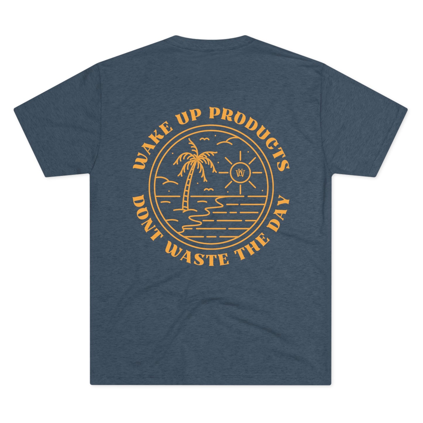 WAKE UP Summer Sun Beach Tri-Blend Tee