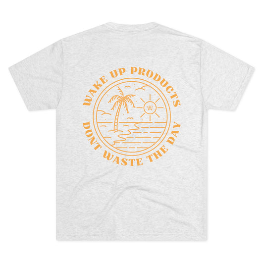 WAKE UP Summer Sun Beach Tri-Blend Tee