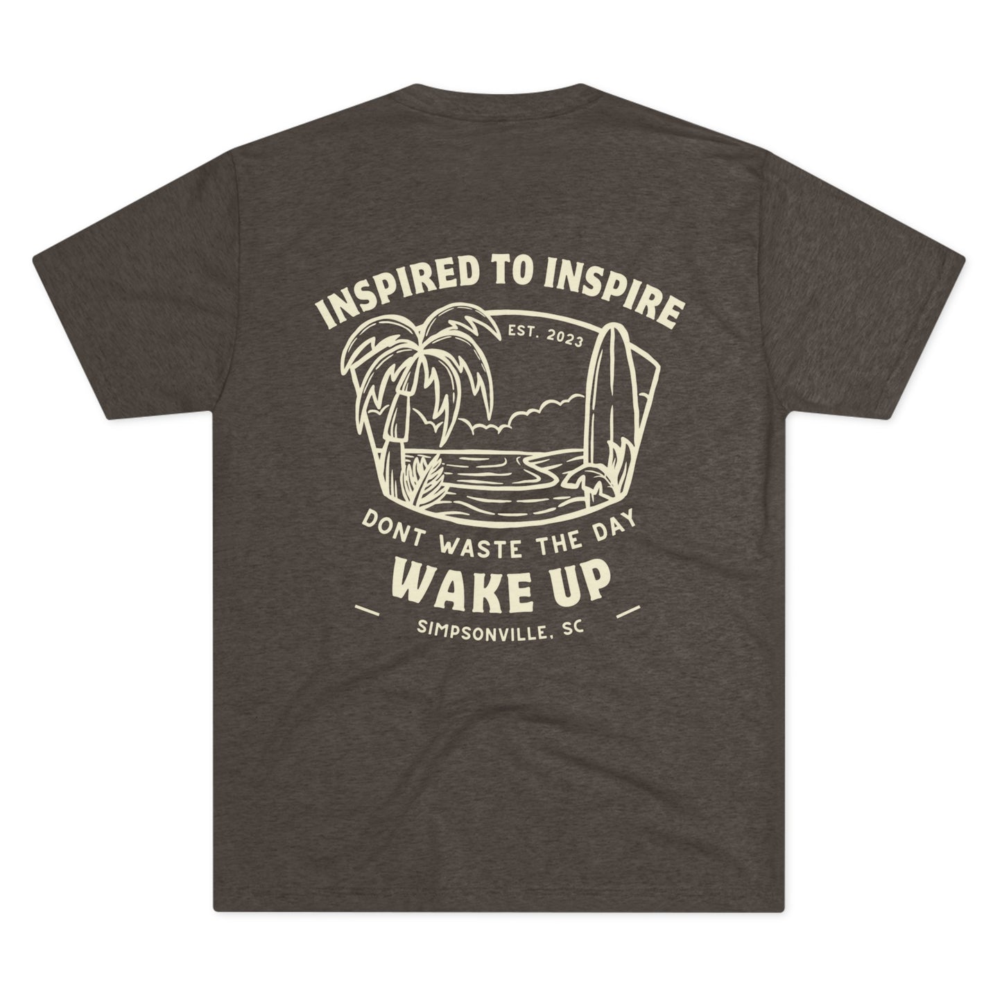 WAKE UP Summer Inspired to Inspire Tri-Blend Tee