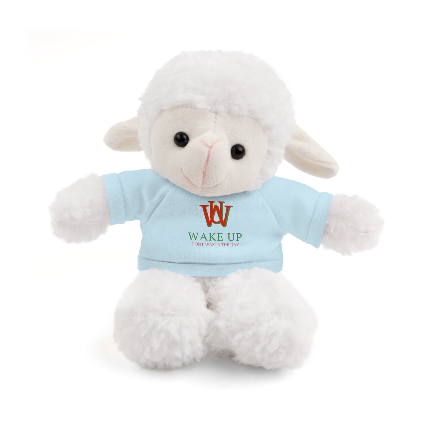 WAKE UP Christmas Stuffed Animals with Tee