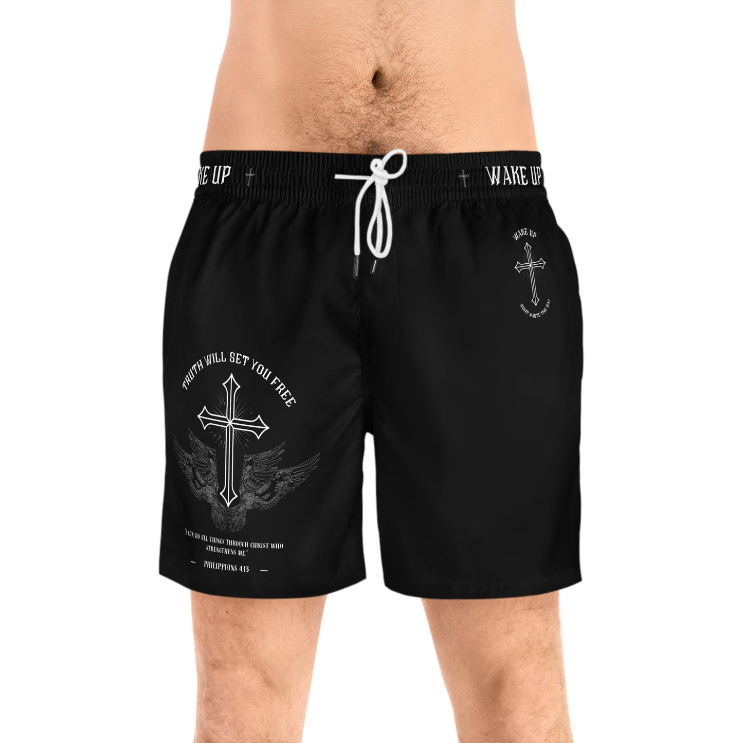 WAKE UP T.W.S.Y.F. Remastered Shorts (BLACK)