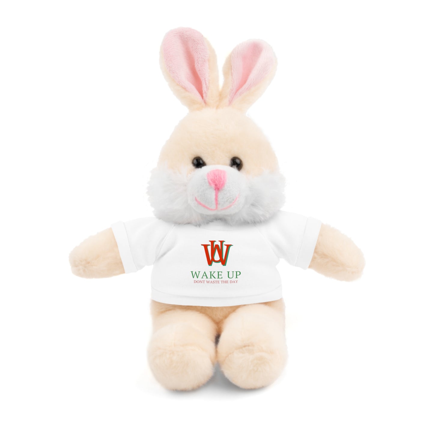 WAKE UP Christmas Stuffed Animals with Tee