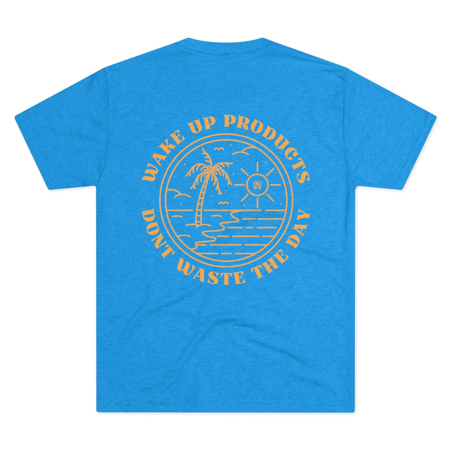 WAKE UP Summer Sun Beach Tri-Blend Tee