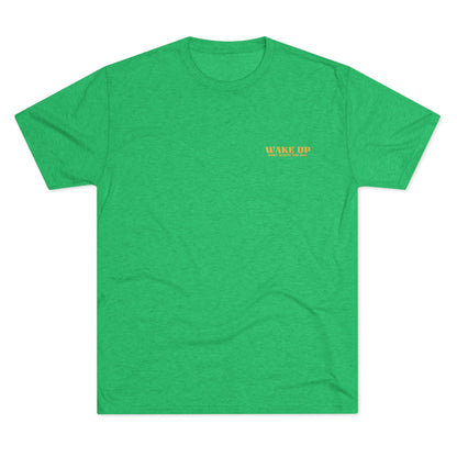 WAKE UP Summer Sun Beach Tri-Blend Tee