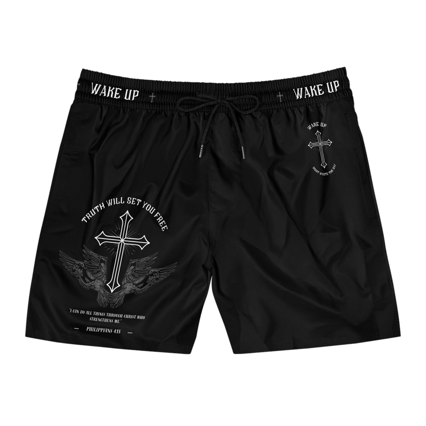 WAKE UP T.W.S.Y.F. Remastered Shorts (BLACK)