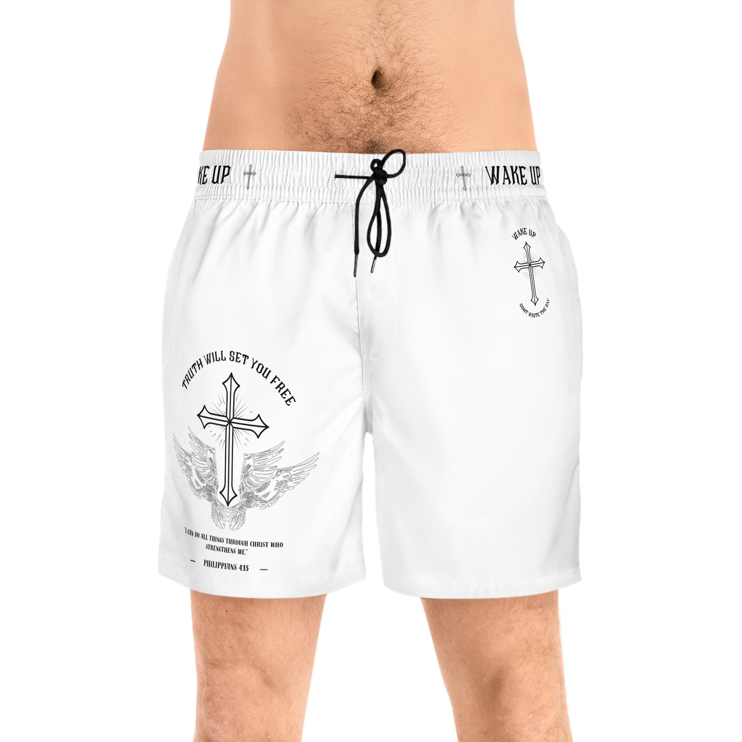 WAKE UP T.W.S.Y.F. Remastered Shorts (WHITE)