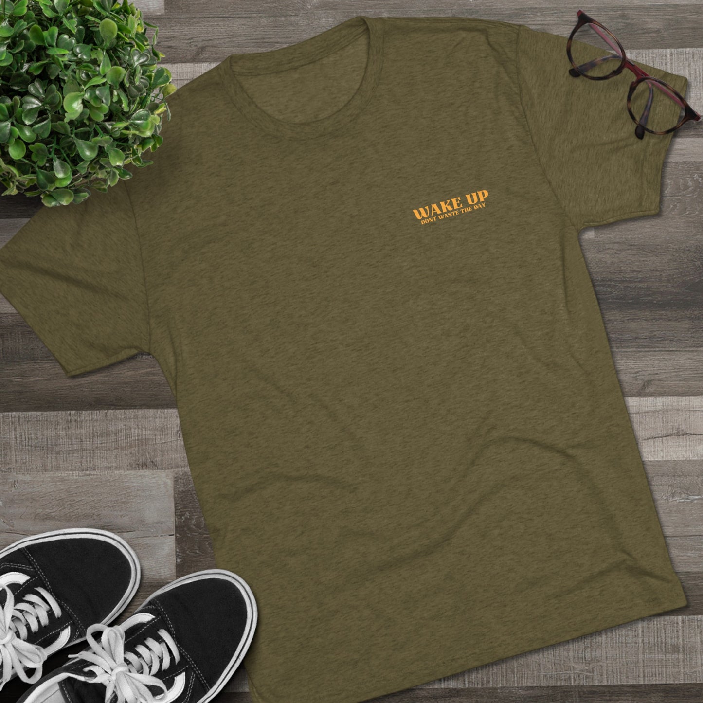 WAKE UP Summer Sun Beach Tri-Blend Tee