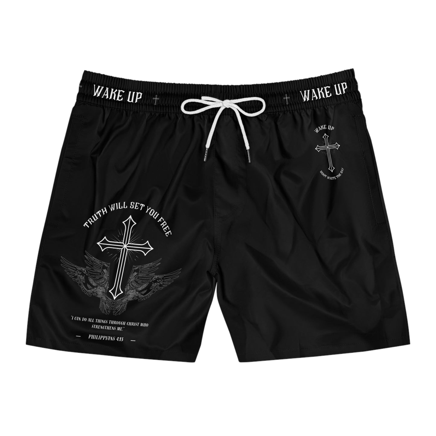 WAKE UP T.W.S.Y.F. Remastered Shorts (BLACK)