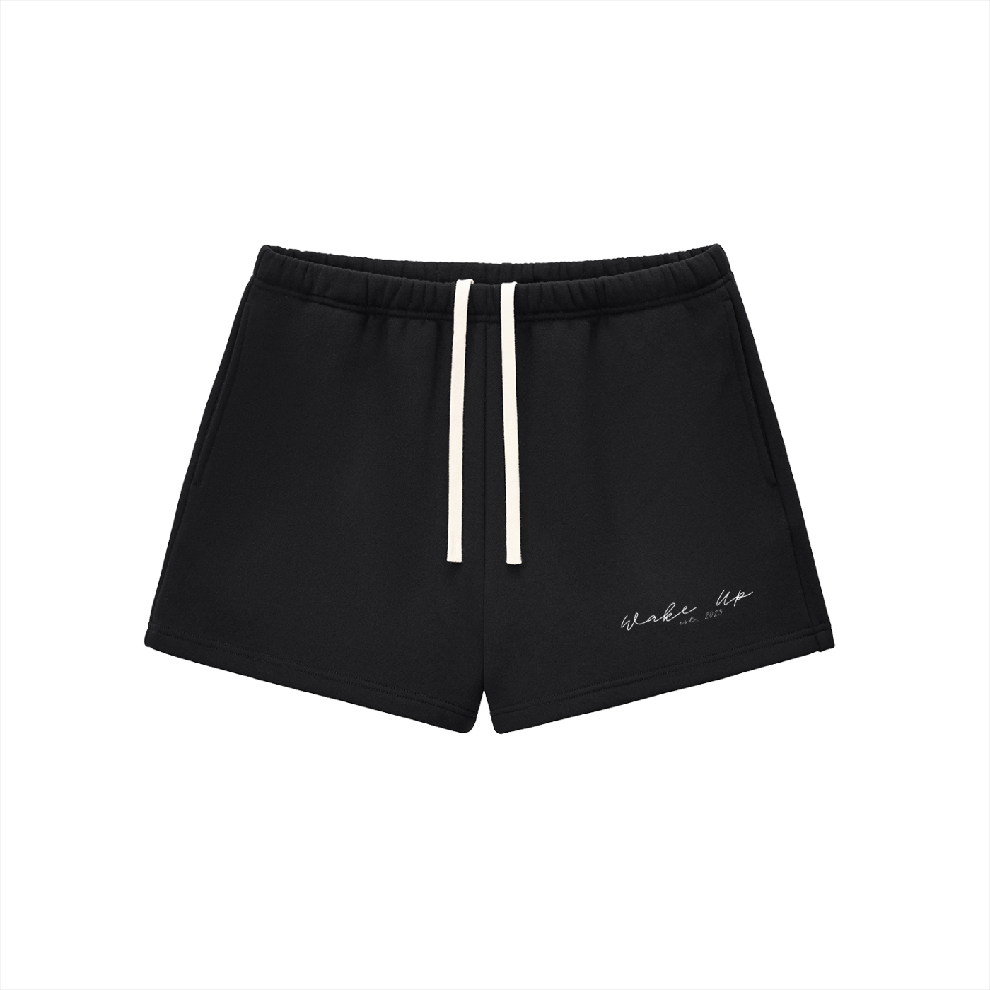 WAKE UP Essential Fleece Drawstring Sweatshorts