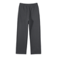 WAKE UP Unisex Solid Color Fleece Straight Leg Pants