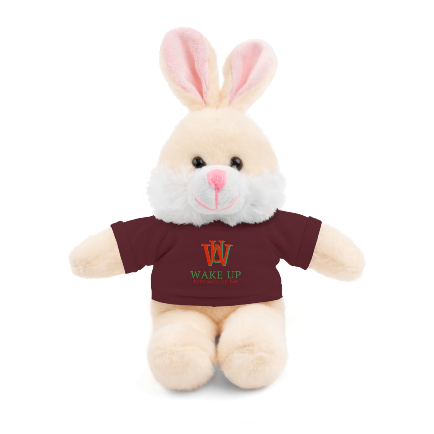 WAKE UP Christmas Stuffed Animals with Tee