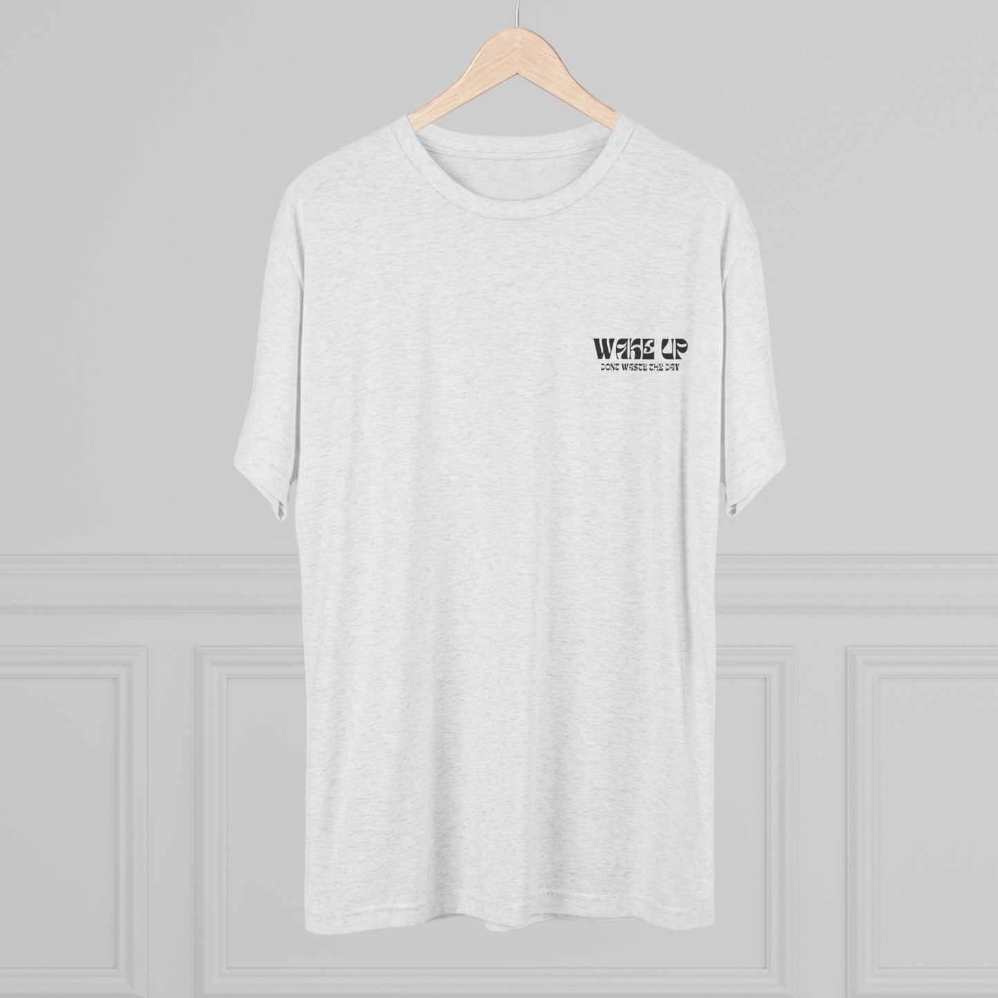 WAKE UP Summer Pattern Tri-Blend Tee