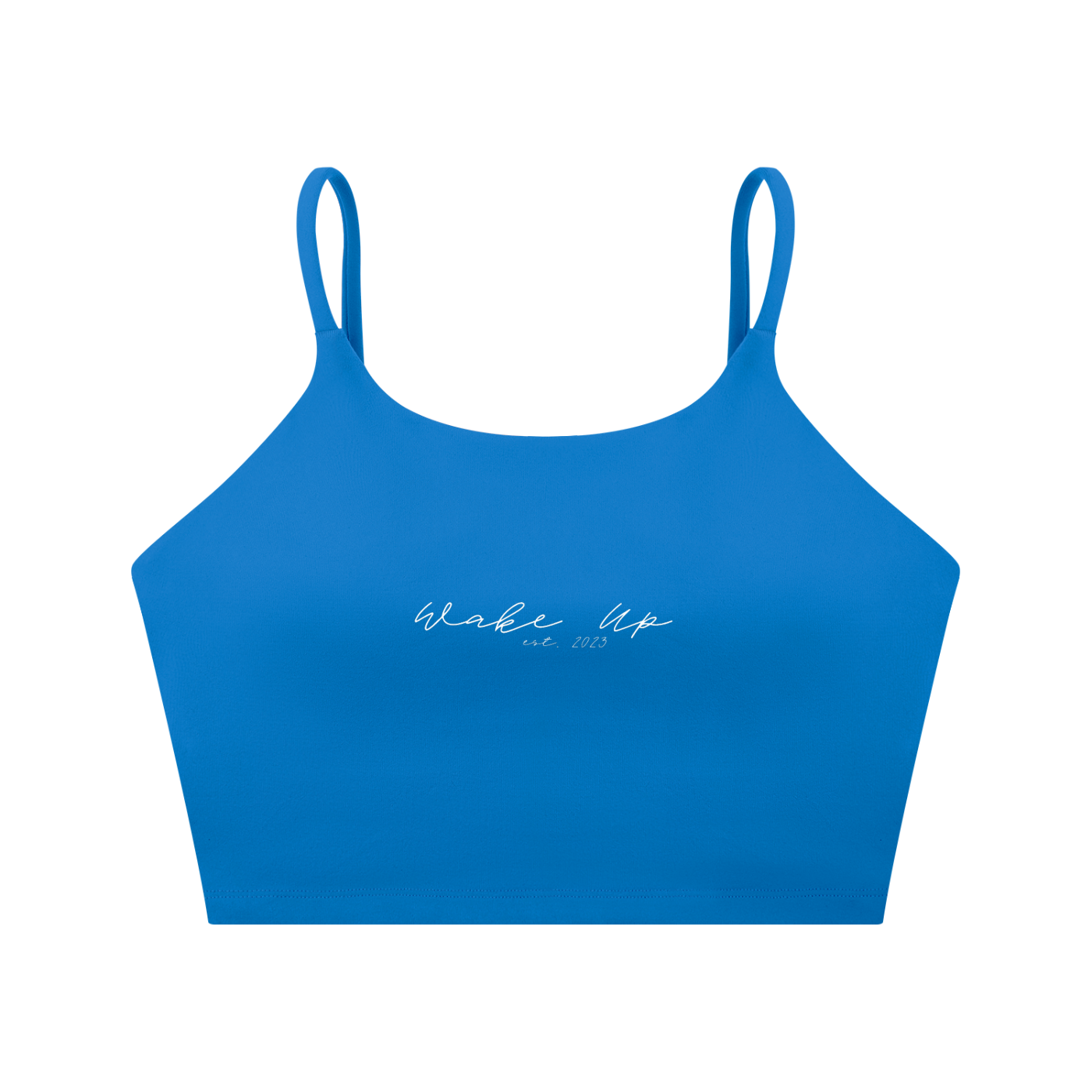 WAKE UP Spaghetti Strap Yoga Sports Bra
