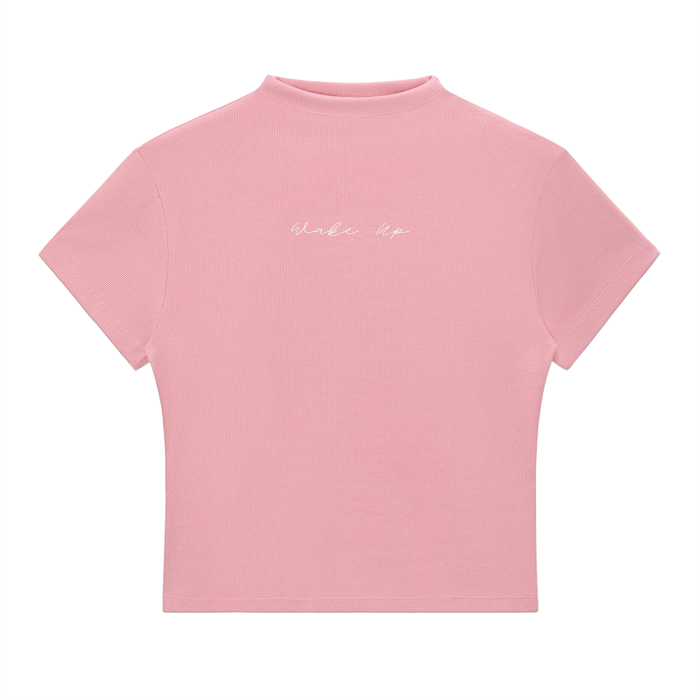 WAKE UP Essential Slim Fit Mock Neck T-Shirt